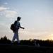 Pioneer junior Brad Koenig walks to the parking lot after losing both games to Saline on Monday, May 20. Daniel Brenner I AnnArbor.com